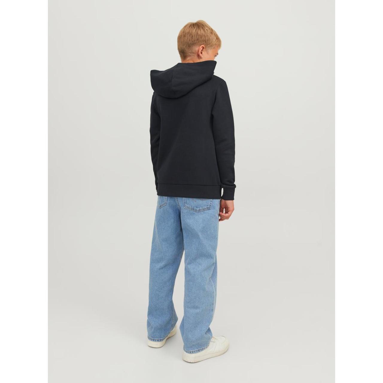 Μπλούζα φούτερ hoodie αγόρι JACK & JONES-12152841-Black Large φωτογραφία