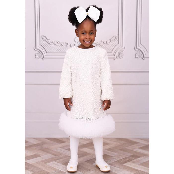 Φόρεμα τούλι κορίτσι Angel's Face-Jeanette Boucle Sewuin-Snowdrop