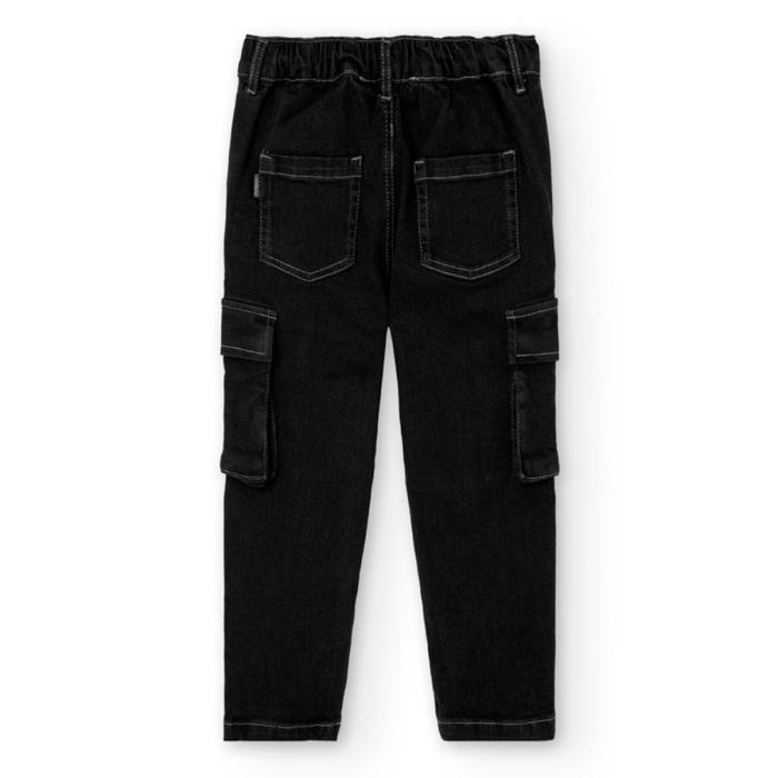 Παντελόνι τζιν cargo αγόρι Boboli-522021-BLACK