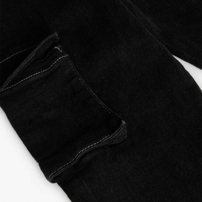 Παντελόνι τζιν cargo αγόρι Boboli-522021-BLACK