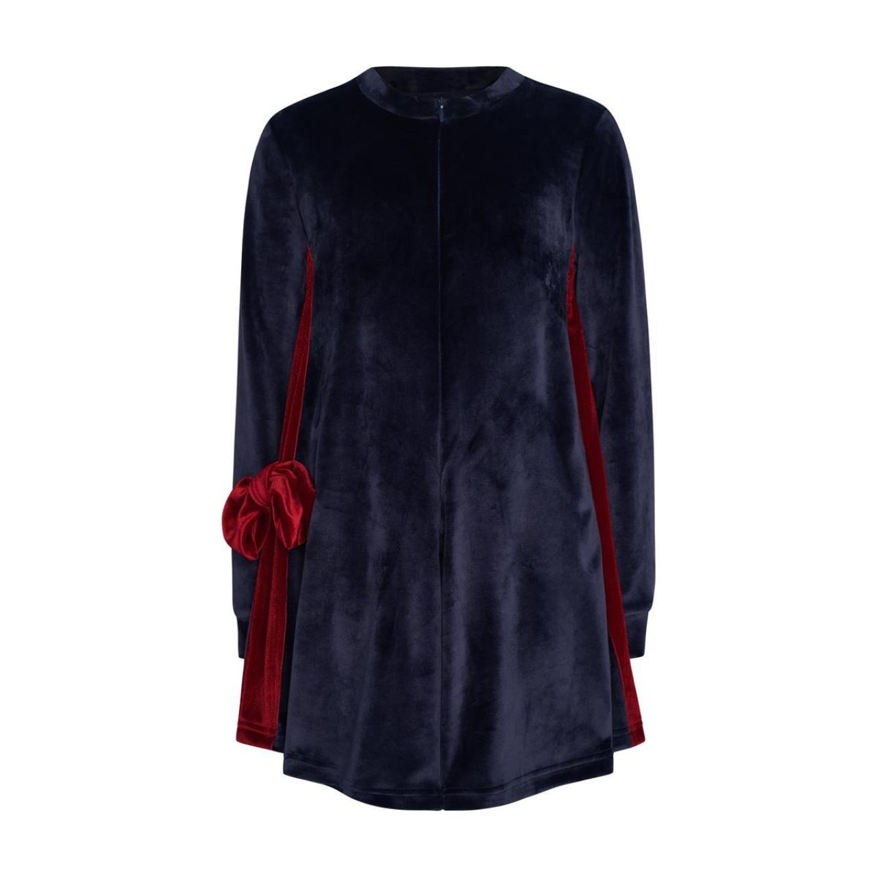 Φόρμα ολόσωμη βελουτέ κορίτσι two in a castle-T6590-Navy φωτογραφία