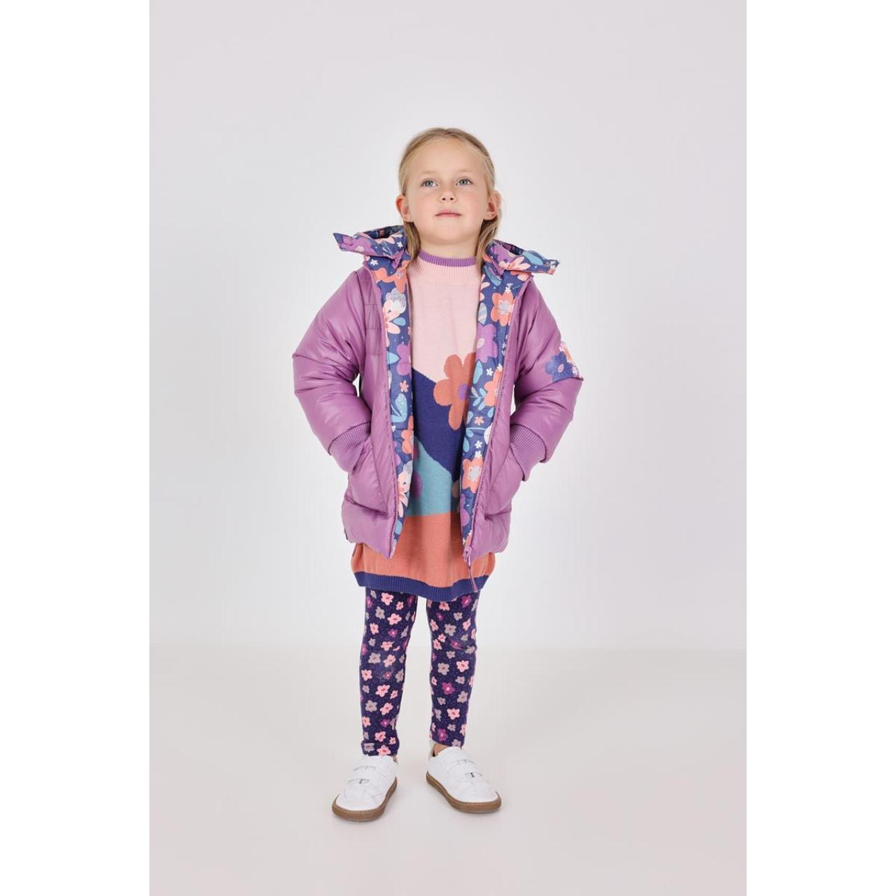 Μπουφάν διπλής όψης κορίτσι Boboli-222185-9753-Purple φωτογραφία