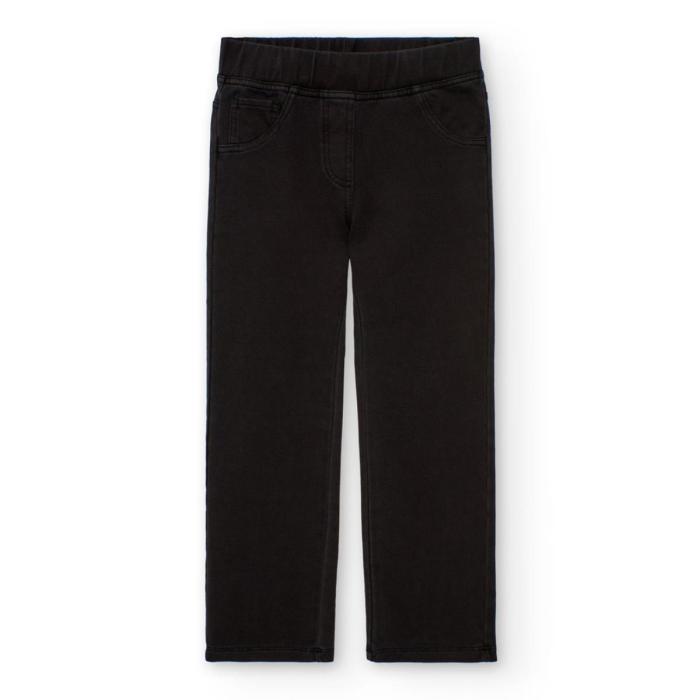 Παντελόνι υφασμάτινο κορίτσι Boboli-492005-890-Black