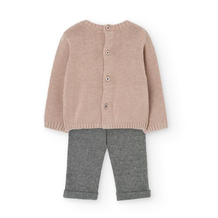 Σετ μπεμπέ αγόρι Boboli-122173-7441-Beige