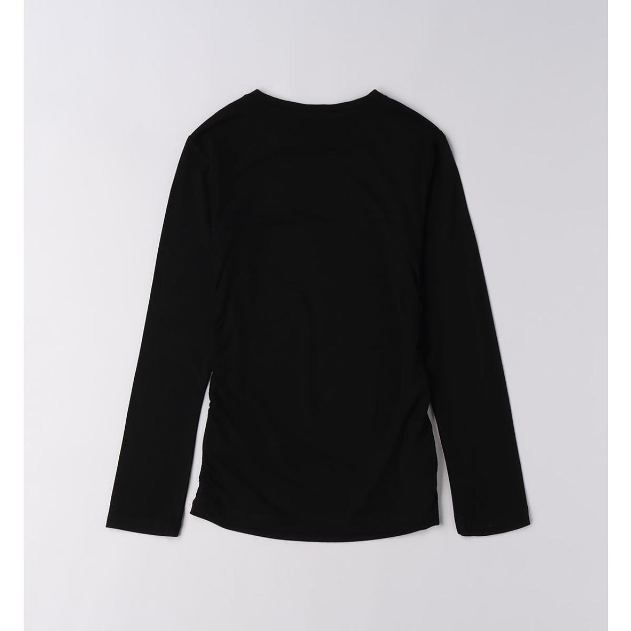 Μπλούζα μακό κορίτσι I DO-4.F496-0658-Black φωτογραφία