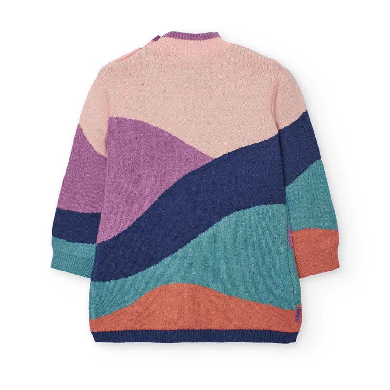 Φόρεμα πλεκτό κορίτσι Boboli-222040-3915-Multicolor φωτογραφία