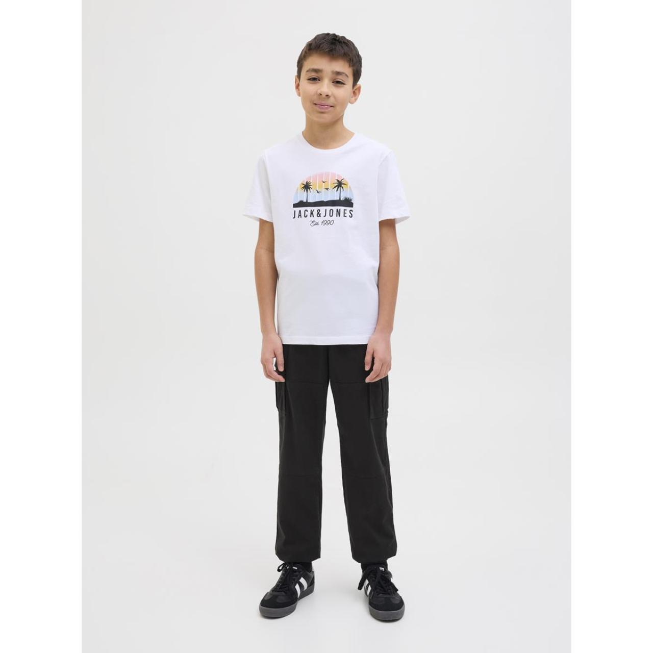 Παντελόνι cargo αγόρι Jack & Jones-12268361-Black