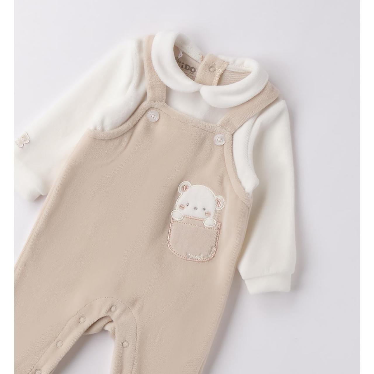 Φορμάκι μπεμπέ βελουτέ αγόρι I DO-4.F158-0164-Beige φωτογραφία