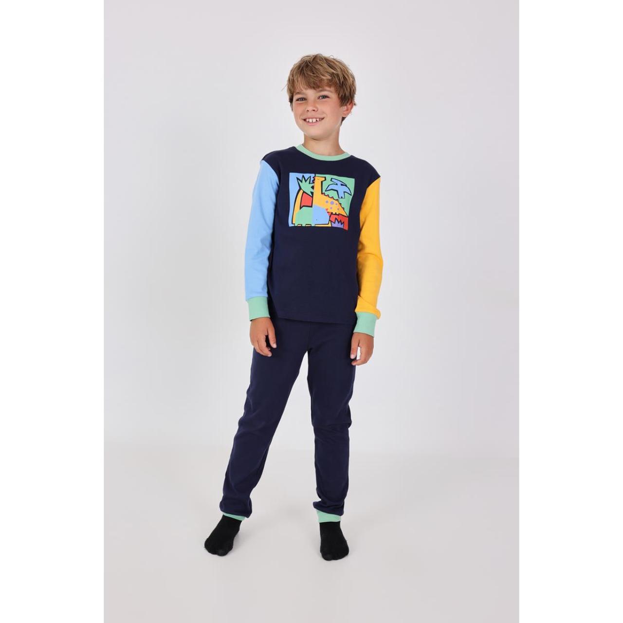 Πιτζάμα interlock αγόρι Boboli-932015-2622-Navy φωτογραφία