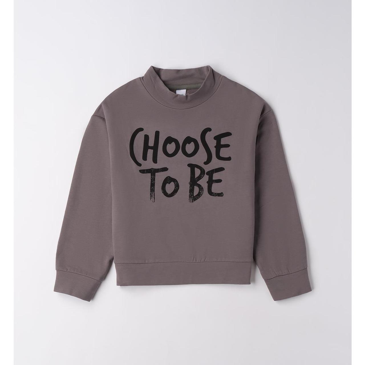 Μπλούζα φούτερ κορίτσι I DO-4.F886-0564-Grey