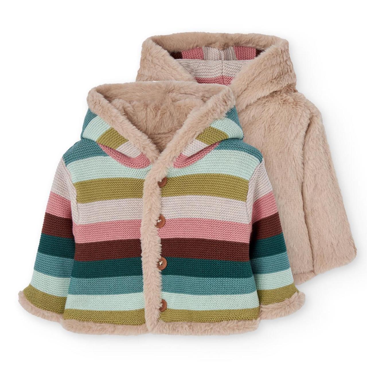 BOBOLI Ζακέτα μπεμπέ διπλής όψης unisex Boboli-142030-7441-Multicolor