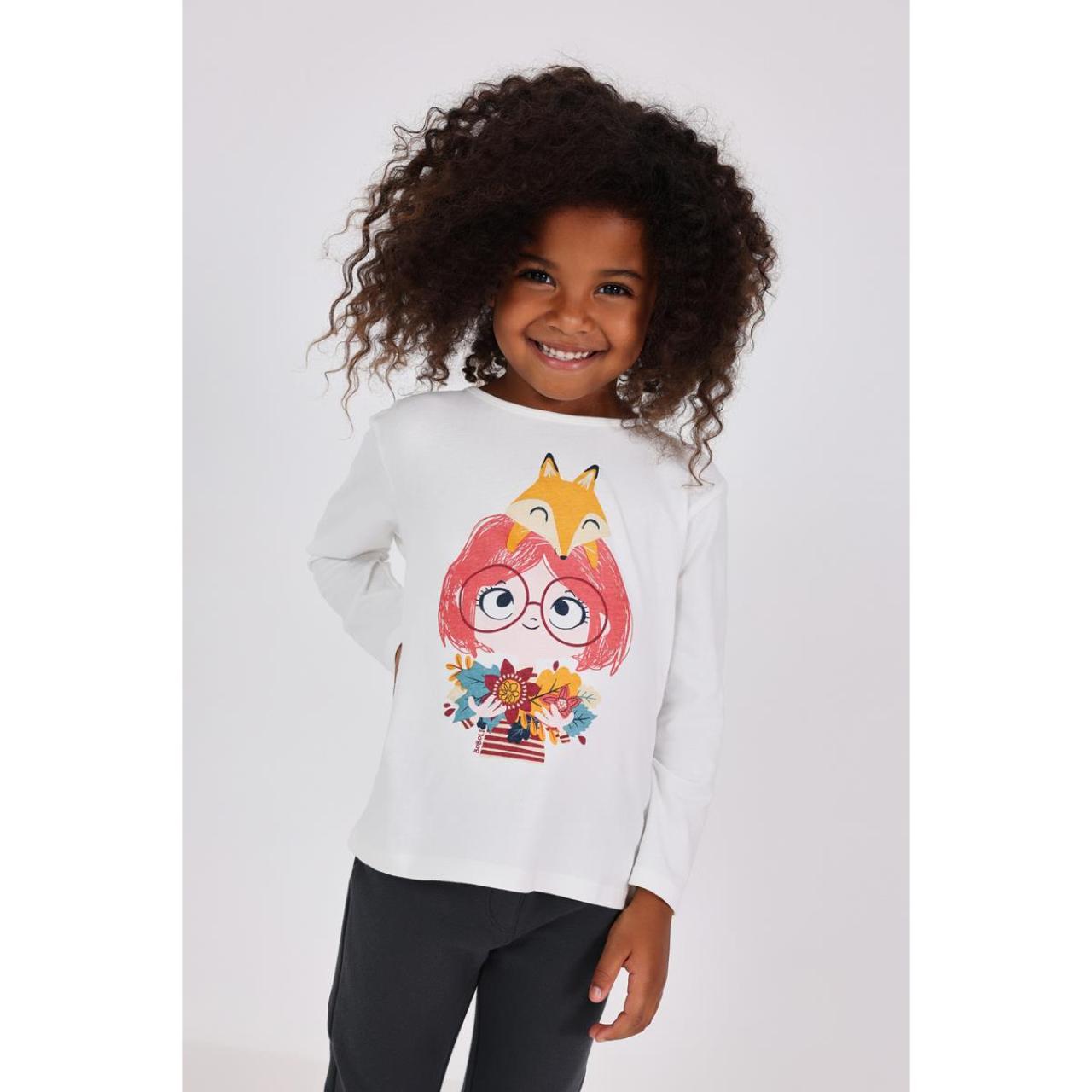 Μπλούζα μακό κορίτσι Boboli-292081-1111-White