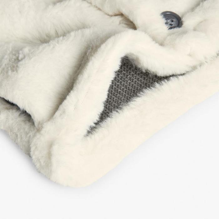 Ζακέτα μπεμπέ διπλής όψης unisex Boboli-752116-8125-Grey