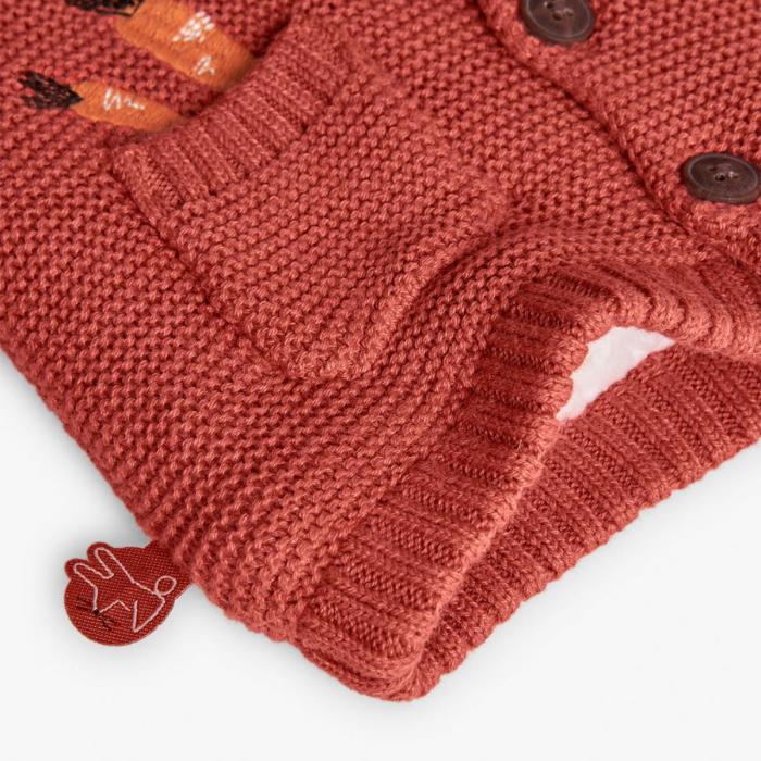 Ζακέτα μπεμπέ πλεκτή unisex Boboli-102104-5169-Orange