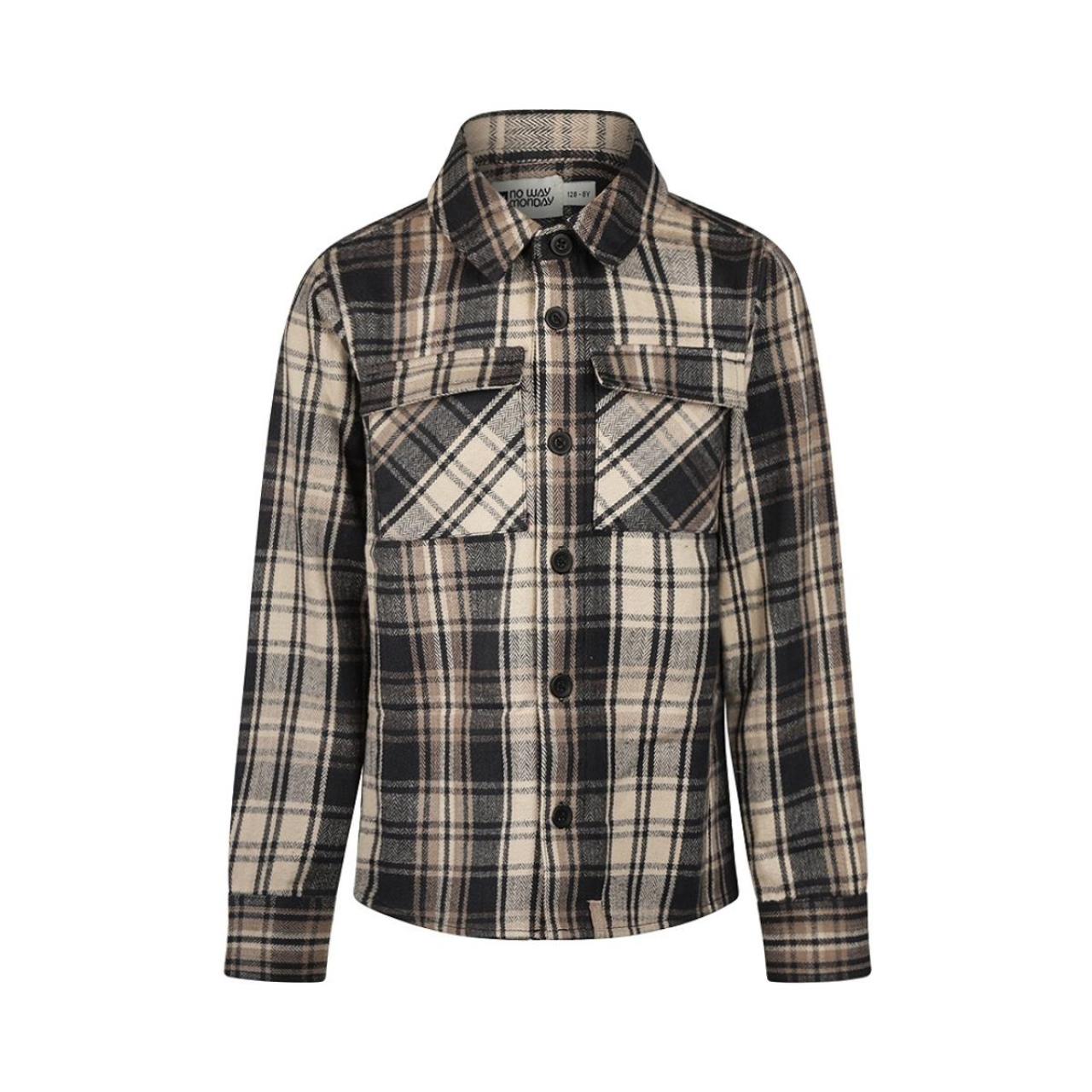 Πουκάμισο χοντρό αγόρι No Way Monday-O56213-1-Anthracite φωτογραφία