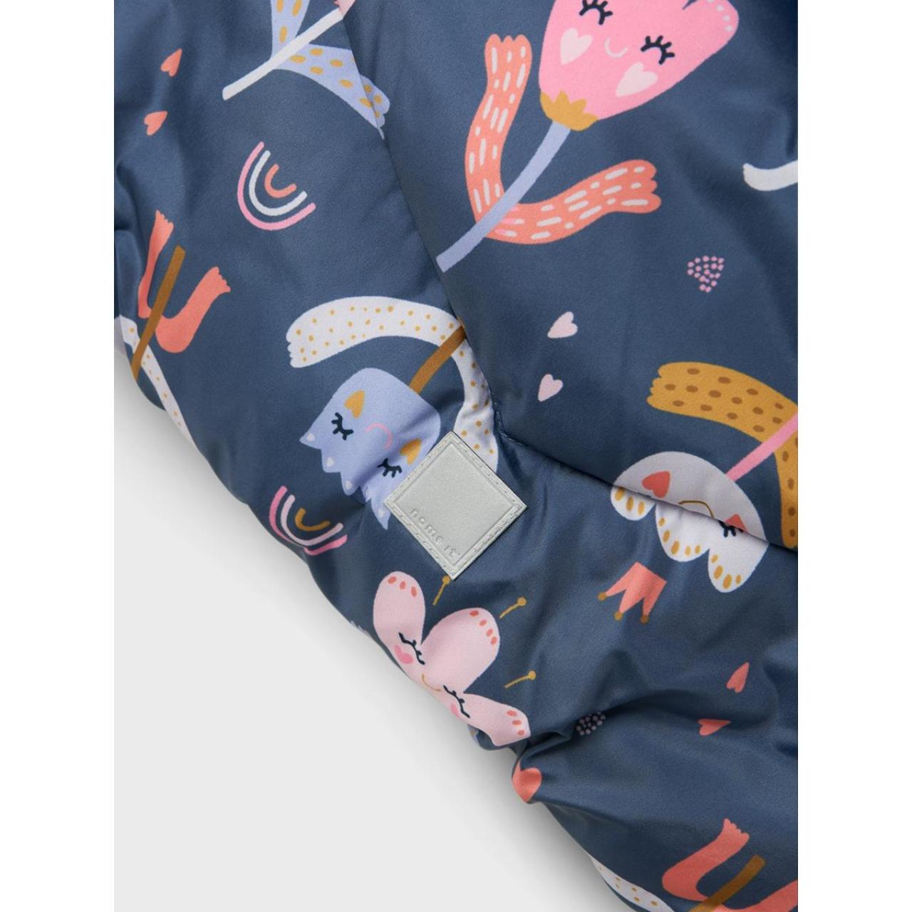 Μπουφάν puffer κορίτσι name it-13243669-Vintage Indigo