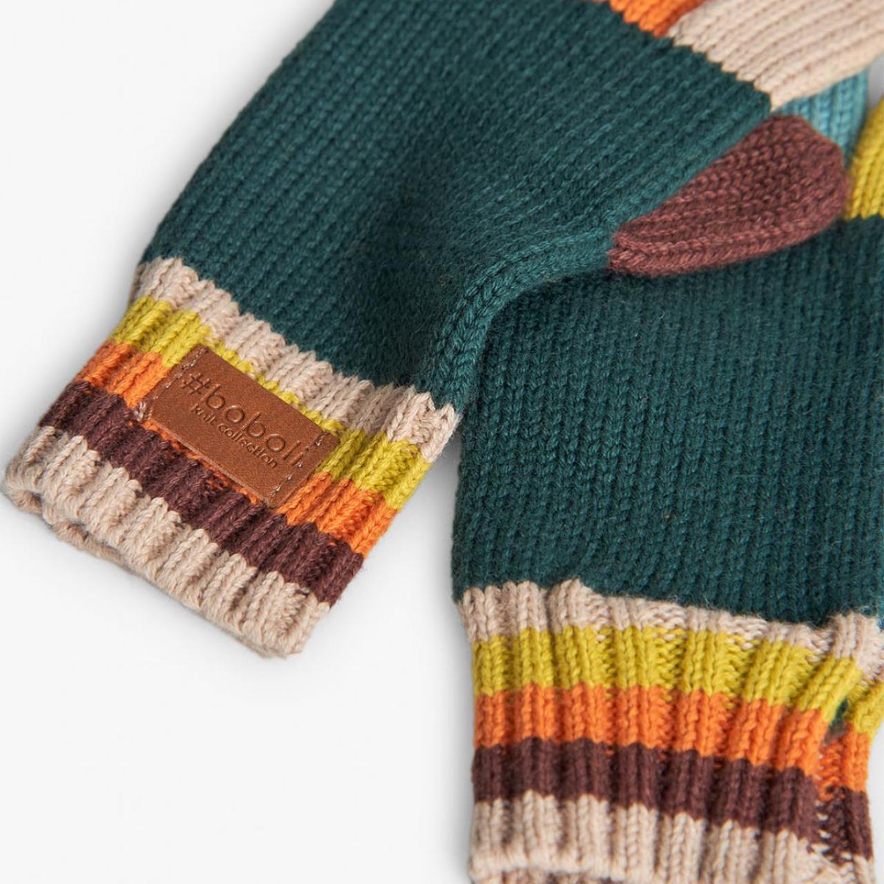 Γάντια πλεκτά αγόρι Boboli-592051-7441-Multicolor