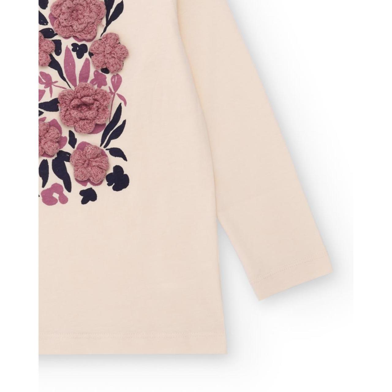 Μπλούζα μακό κορίτσι Nath-KG09T701E3-Beige