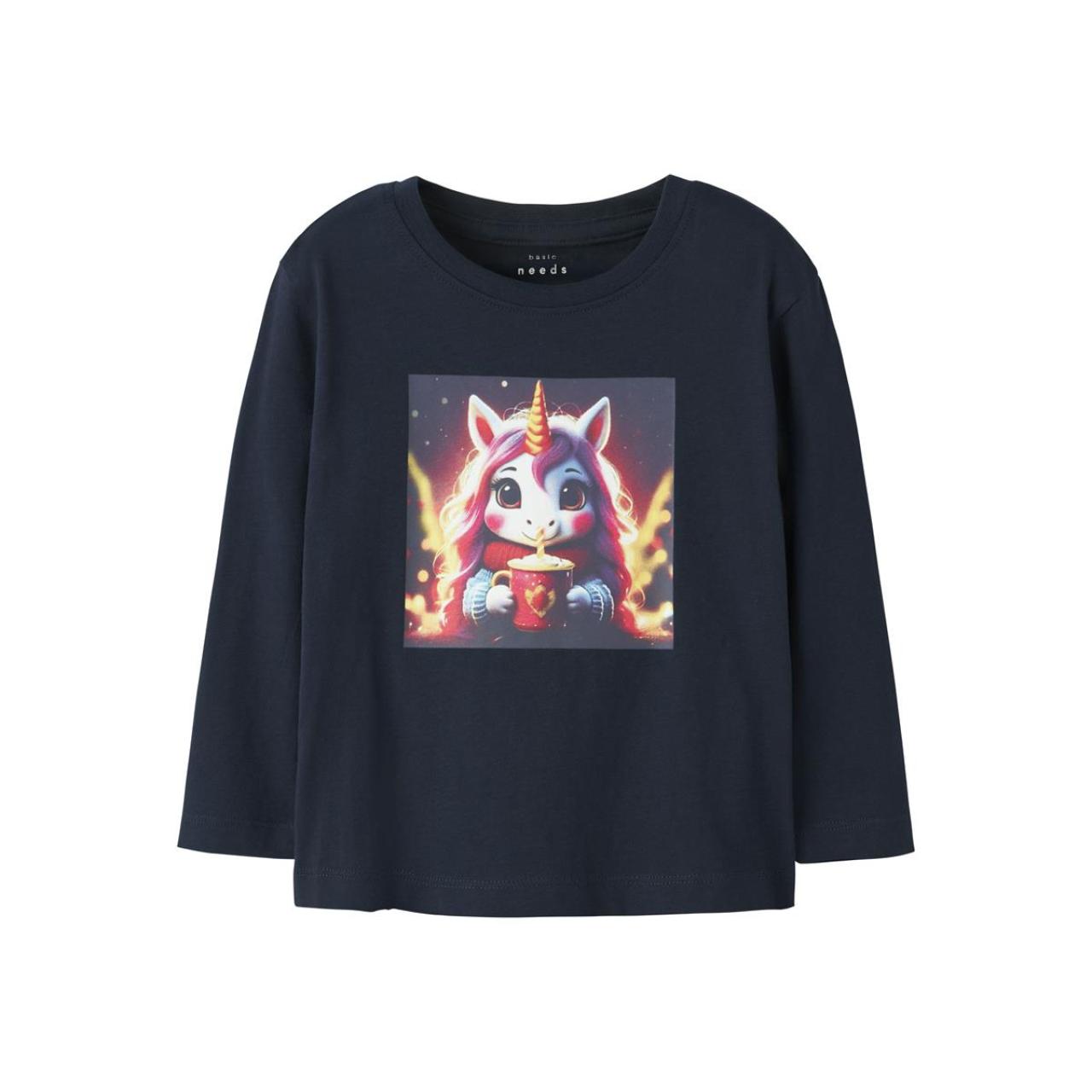 Μπλούζα μακό κορίτσι name it-13238407-Navy Blazer/Hot Cocoa