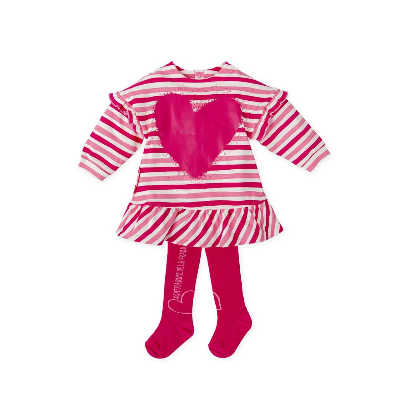 Φόρεμα φούτερ κορίτσι Agatha Ruiz De La Prada-8283W25-Fuchsia