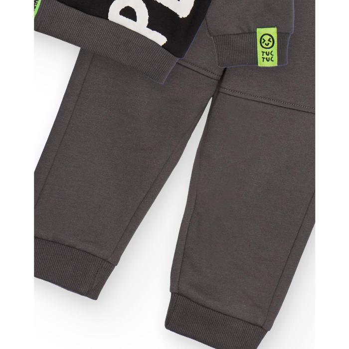 Σετ φόρμα φούτερ ζακέτα αγόρι tuc tuc-11399137-Dark Grey