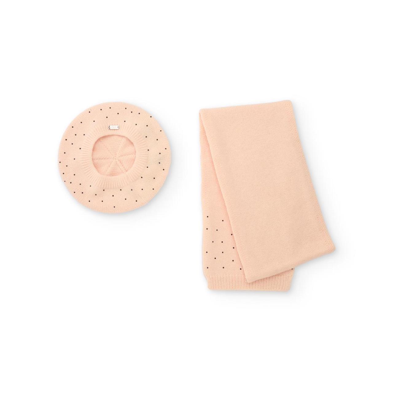Σετ 2 τεμ.σκούφος-μπερές κορίτσι Nath-KG09A401E3-Beige φωτογραφία