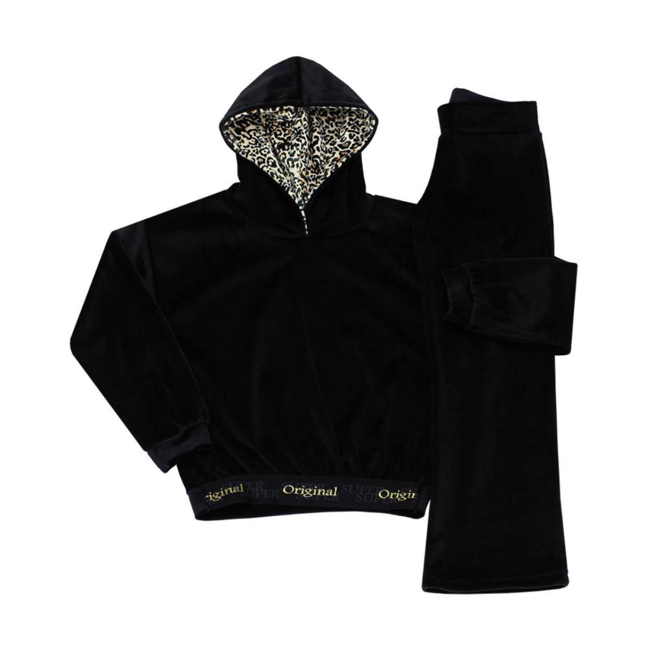 PROD Σετ φόρμα βελουτέ κορίτσι Prod-6630240-Black