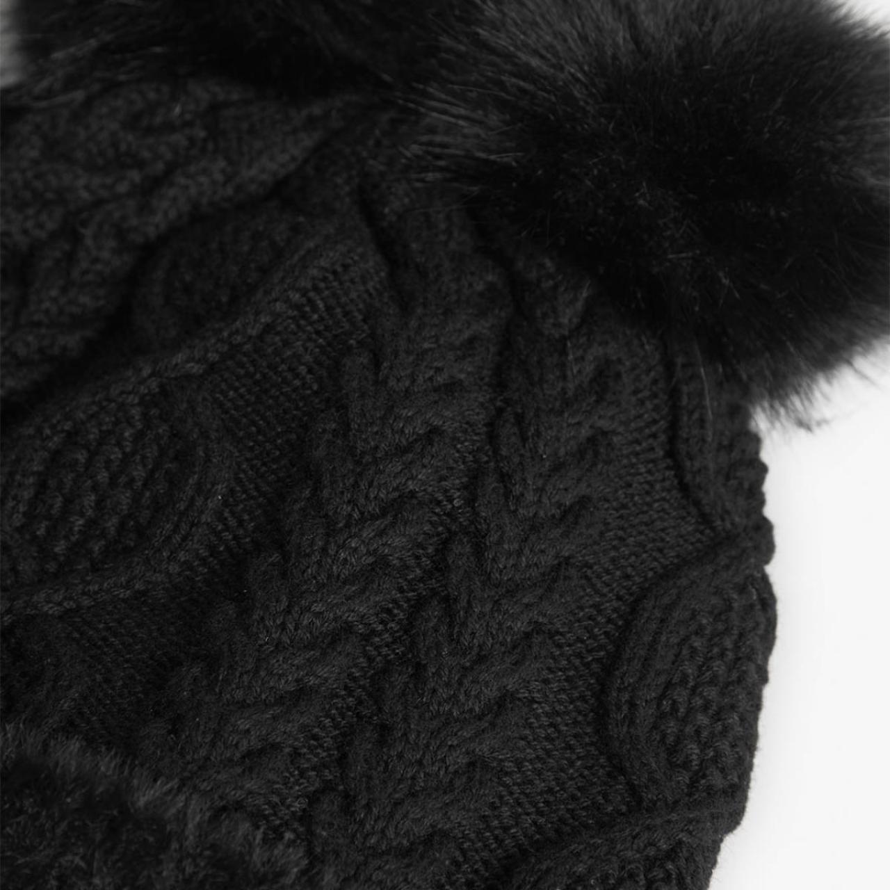 Σκουφάκι πλεκτό κορίτσι Boboli-492072-890-Black φωτογραφία