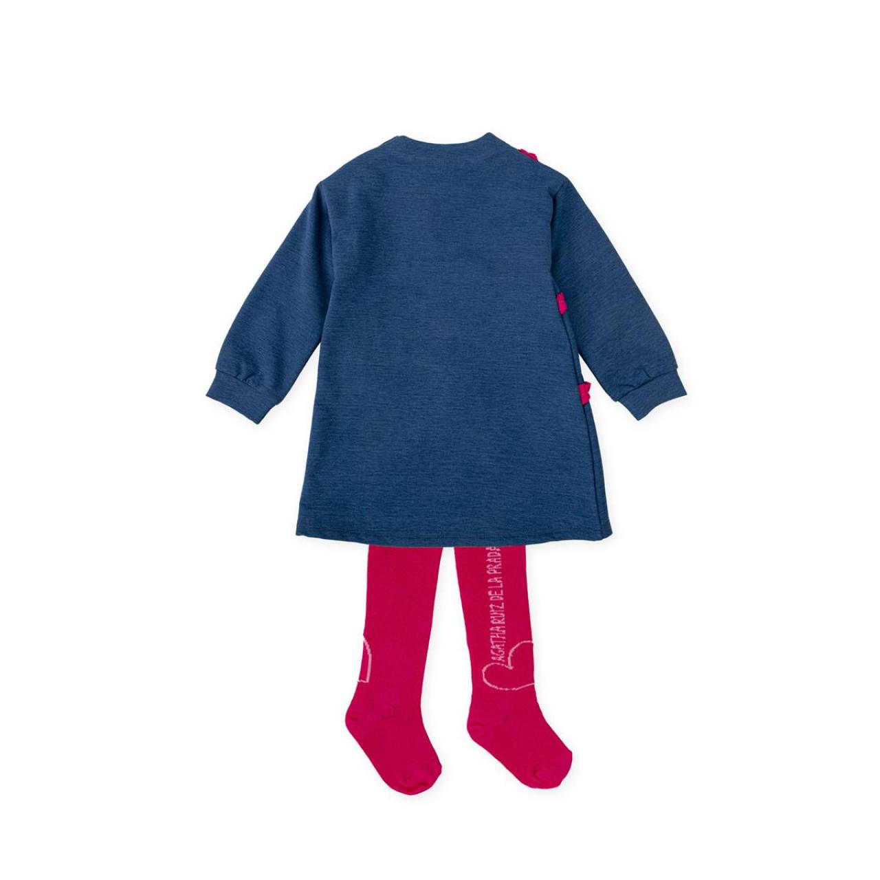 Φόρεμα φούτερ κορίτσι Agatha Ruiz De La Prada-8239W25-Indigo φωτογραφία