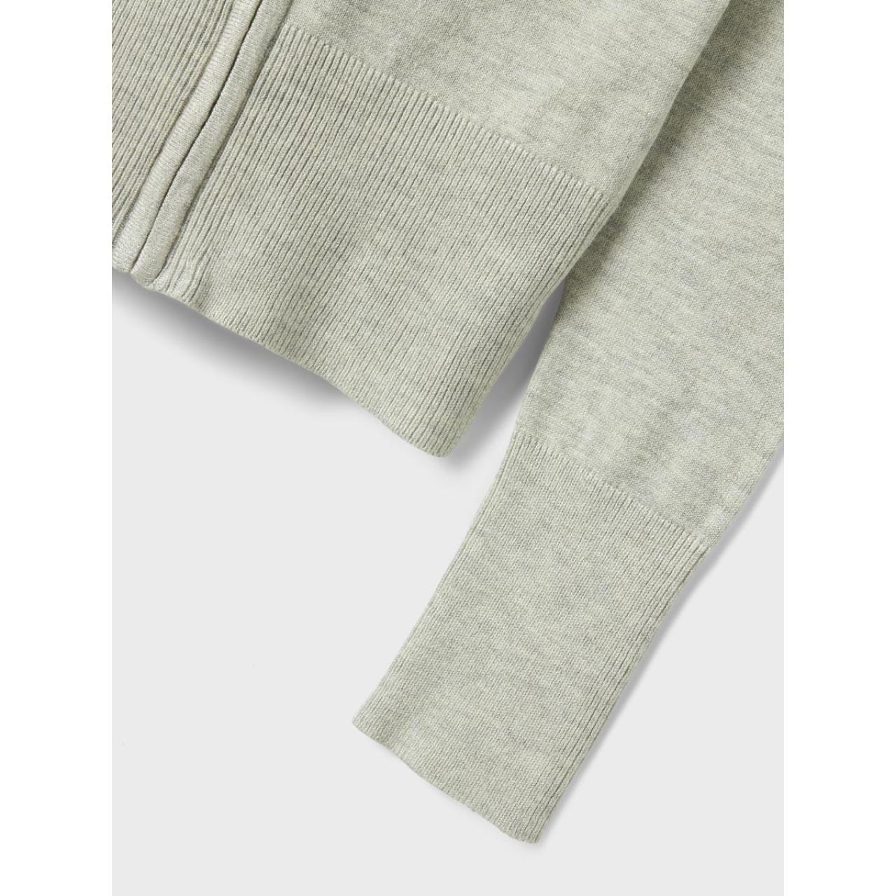 Ζακέτα πλεκτή κορίτσι name it-13246488-Light Grey Melange φωτογραφία