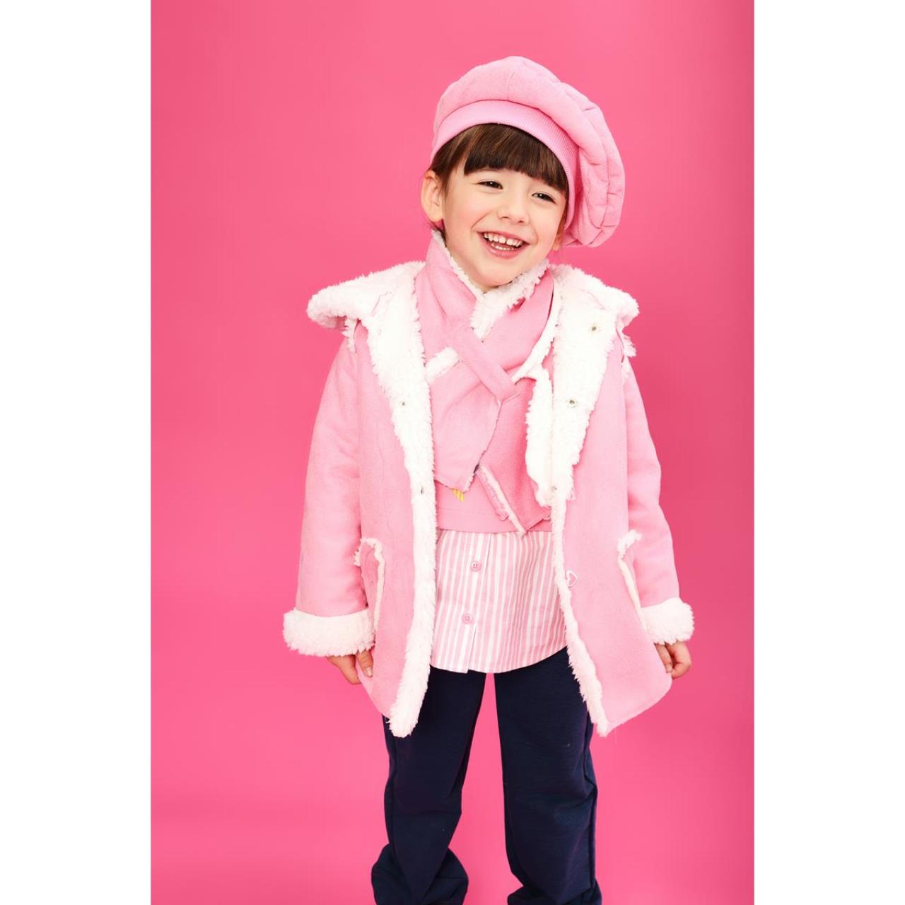 Σετ μπερές-κασκόλ κορίτσι Agatha Ruiz De La Prada-8922W25-Pink φωτογραφία