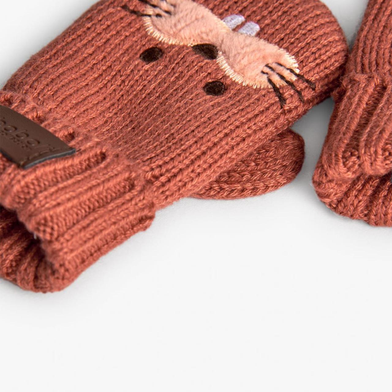 Γάντια πλεκτά μπεμπέ unisex Boboli-192169-5169-Orange φωτογραφία