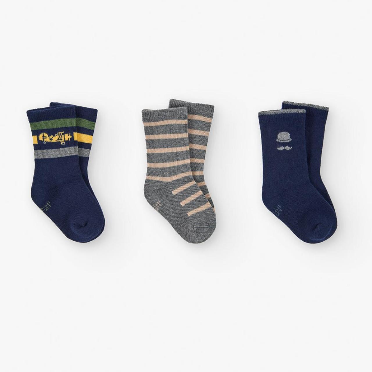 Κάλτσες 3 τεμ. αγόρι Boboli-712392-2440-Navy