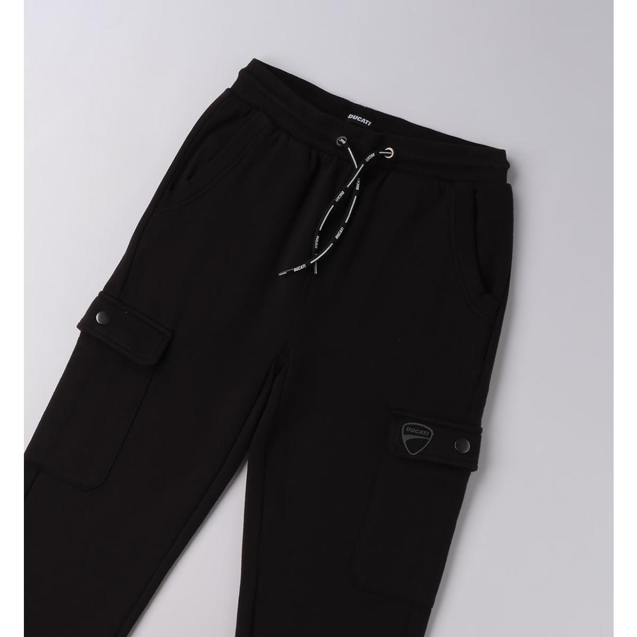 Παντελόνι φούτερ cargo αγόρι Ducati-G.F634-0658-Black φωτογραφία