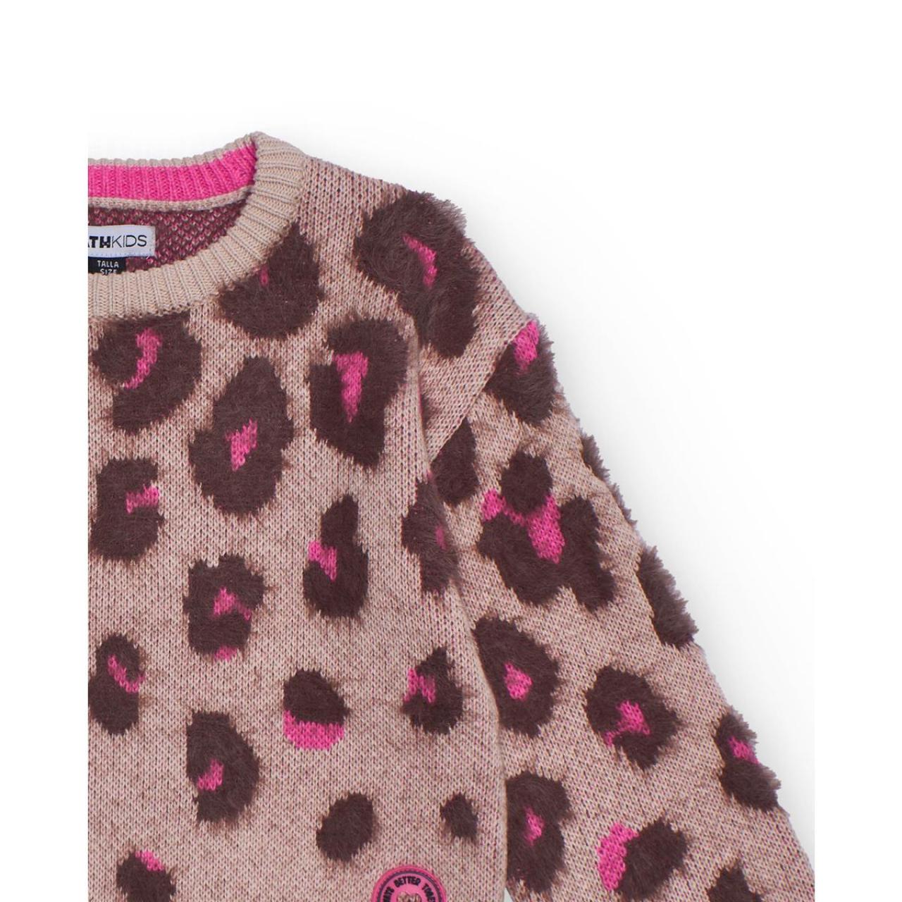 Μπλούζα πλεκτή κορίτσι Nath-KG09K601E4-Beige