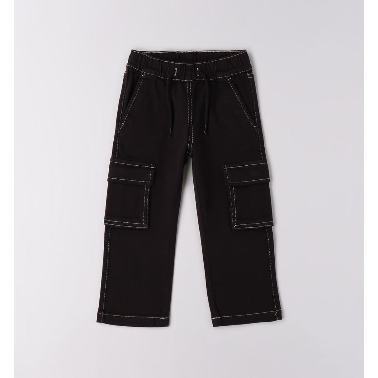 I DO Παντελόνι σαλβάρι cargo αγόρι I DO-4.F687-0658-Black