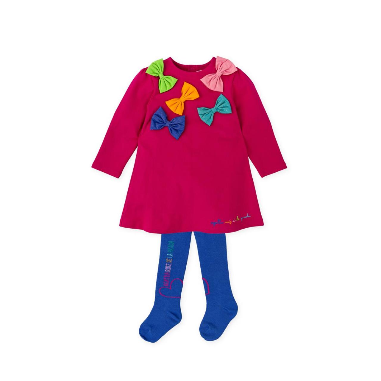 AGATHA RUIZ DE LA PRADA Φόρεμα φούτερ κορίτσι Agatha Ruiz De La Prada-8243W25-Fuchsia