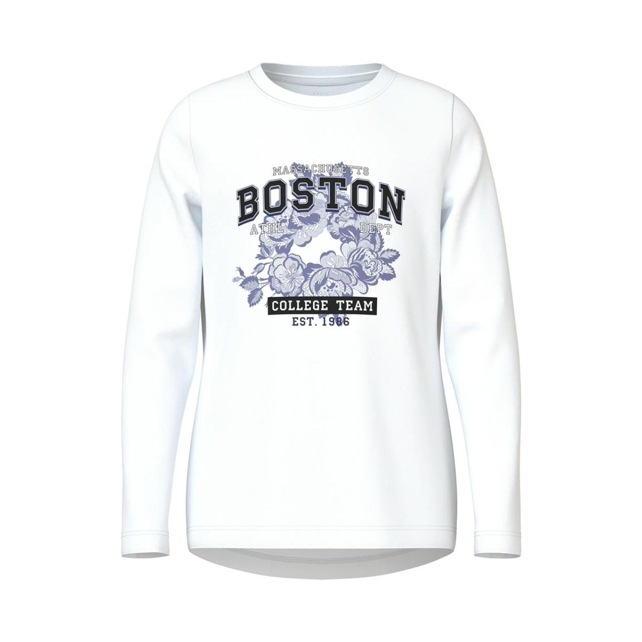 Name it Μπλούζα μακό κορίτσι name it-13224952-Bright White/Boston