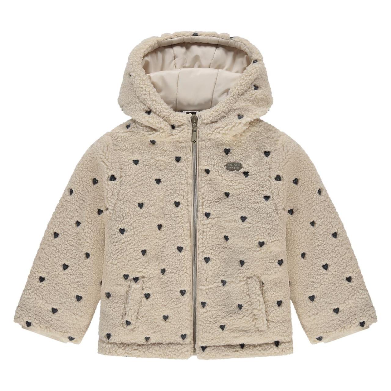 STAINS & STORIES Μπουφάν fleece Teddy κορίτσι STAINS & STORIES-SSA25508172-Ecru