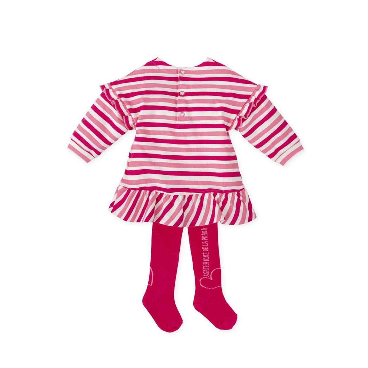 Φόρεμα φούτερ κορίτσι Agatha Ruiz De La Prada-8283W25-Fuchsia