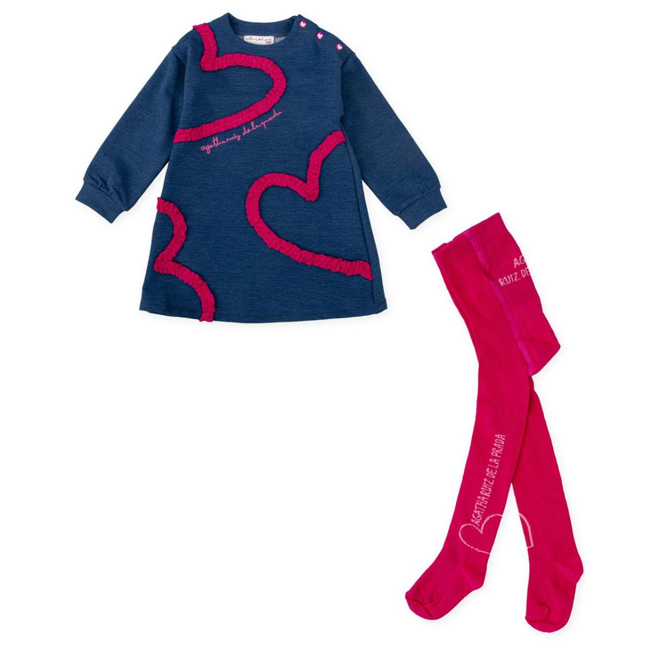 Φόρεμα φούτερ κορίτσι Agatha Ruiz De La Prada-8239W25-Indigo φωτογραφία