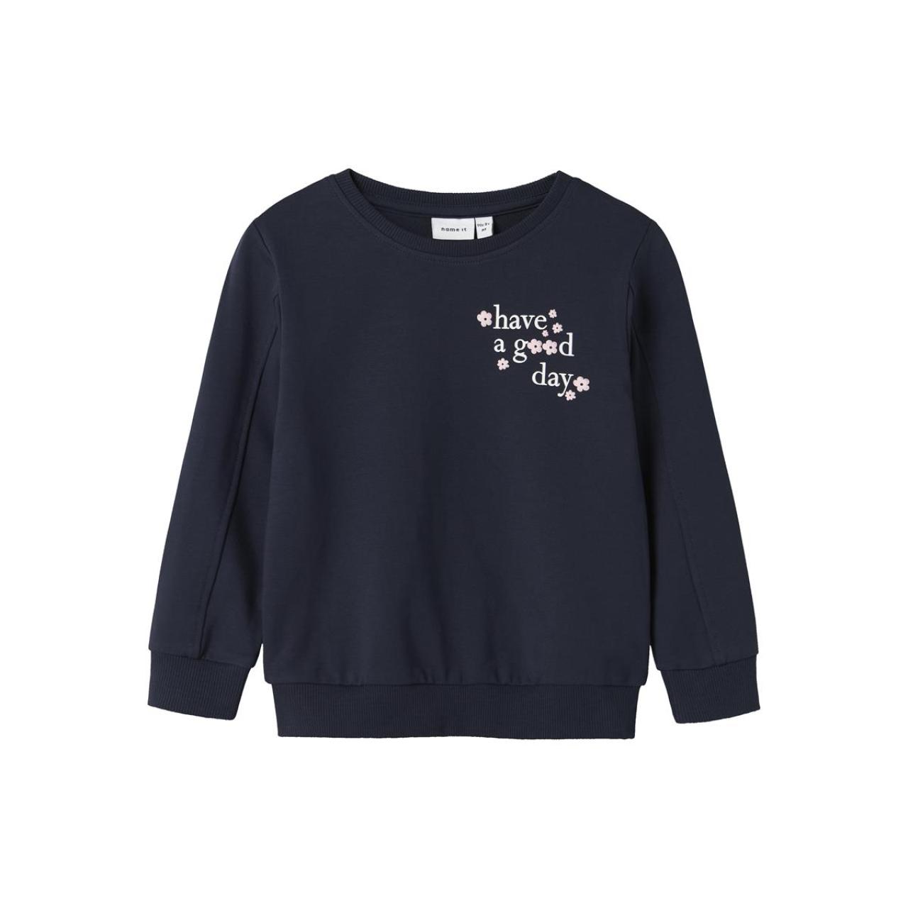 Μπλούζα φούτερ κορίτσι name it-13246223-Navy Blazer