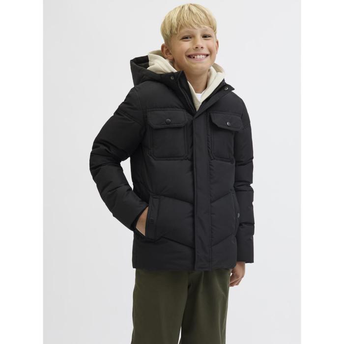 Μπουφάν puffer αγόρι JACK & JONES-12279815-Black