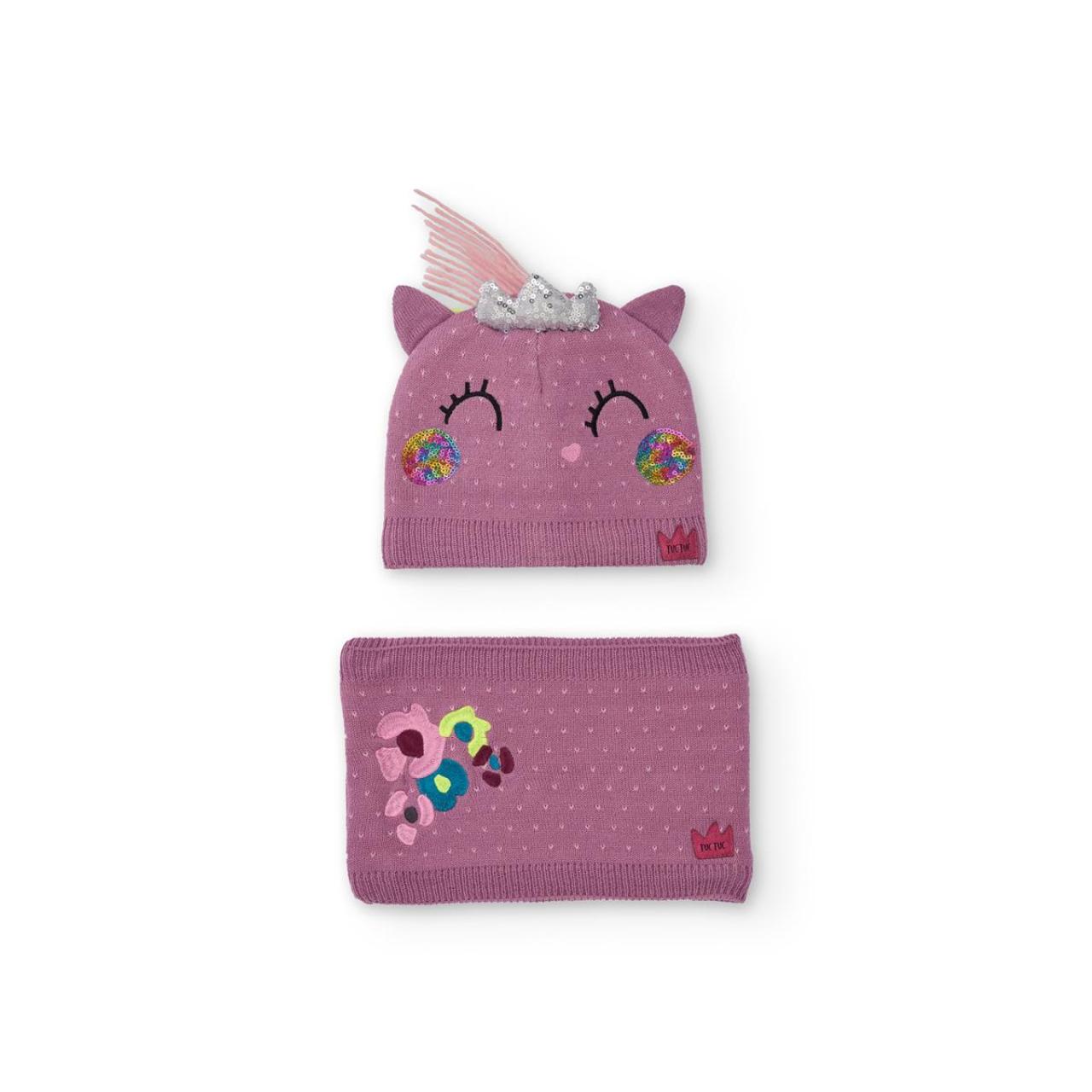 TUC TUC Σετ σκουφάκι-λαιμός κορίτσι tuc tuc-11399373-Mauve