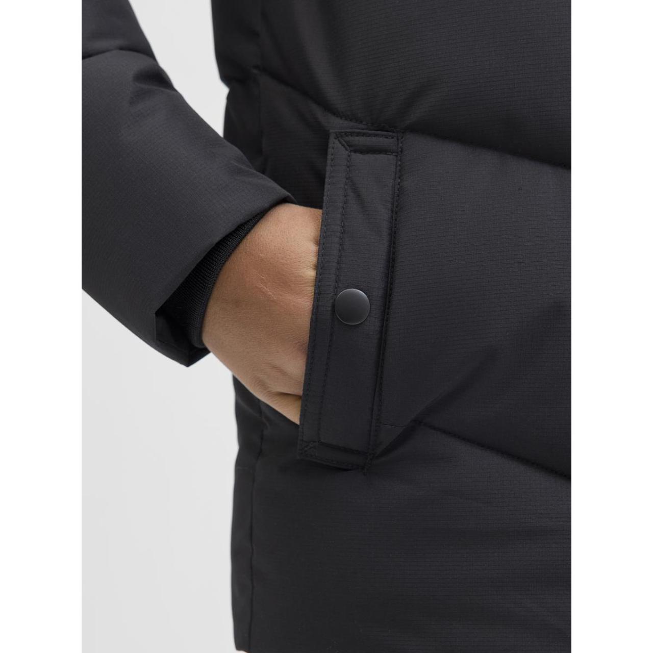 Μπουφάν puffer αγόρι JACK & JONES-12279815-Black φωτογραφία