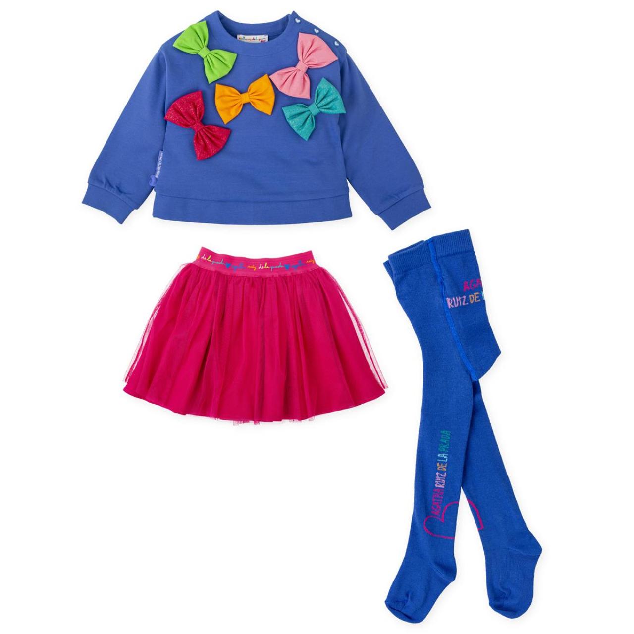 Σετ φούστα κορίτσι Agatha Ruiz De La Prada-8711W25-Azul Electrico