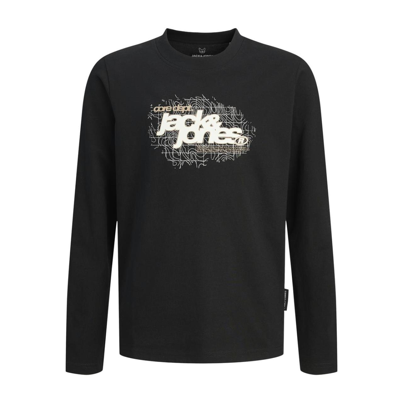 Μπλούζα μακό αγόρι JACK & JONES-12285159-Black