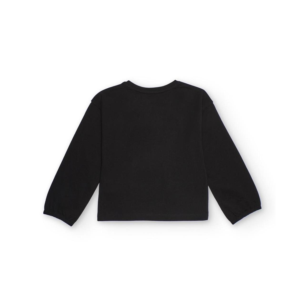 Μπλούζα μακό κορίτσι Nath-KG09T305X1-Black φωτογραφία