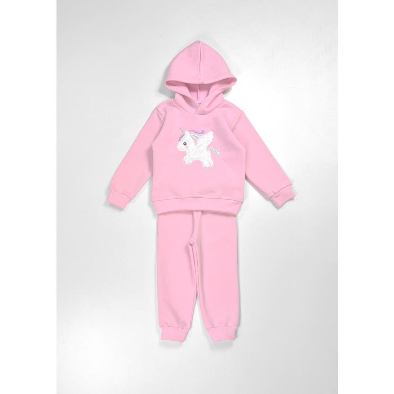 Σετ φόρμα φούτερ κορίτσι Action-12540042-Pink