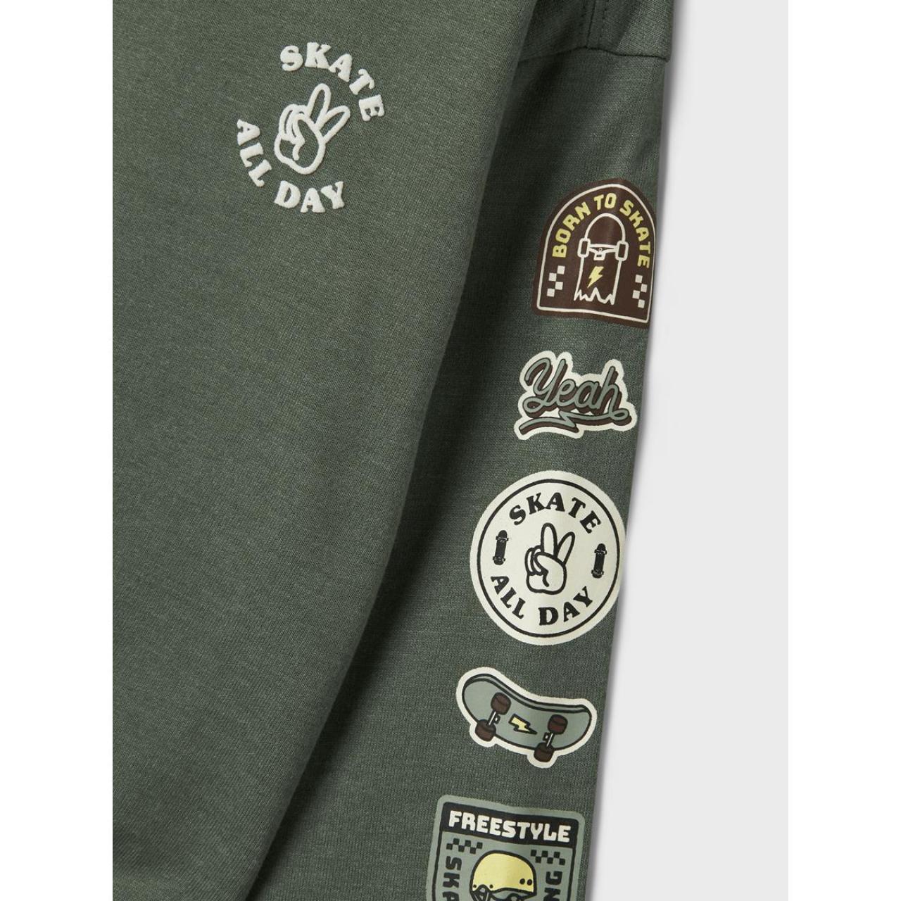 Μπλούζα φούτερ αγόρι name it-13244954-Laurel Wreath